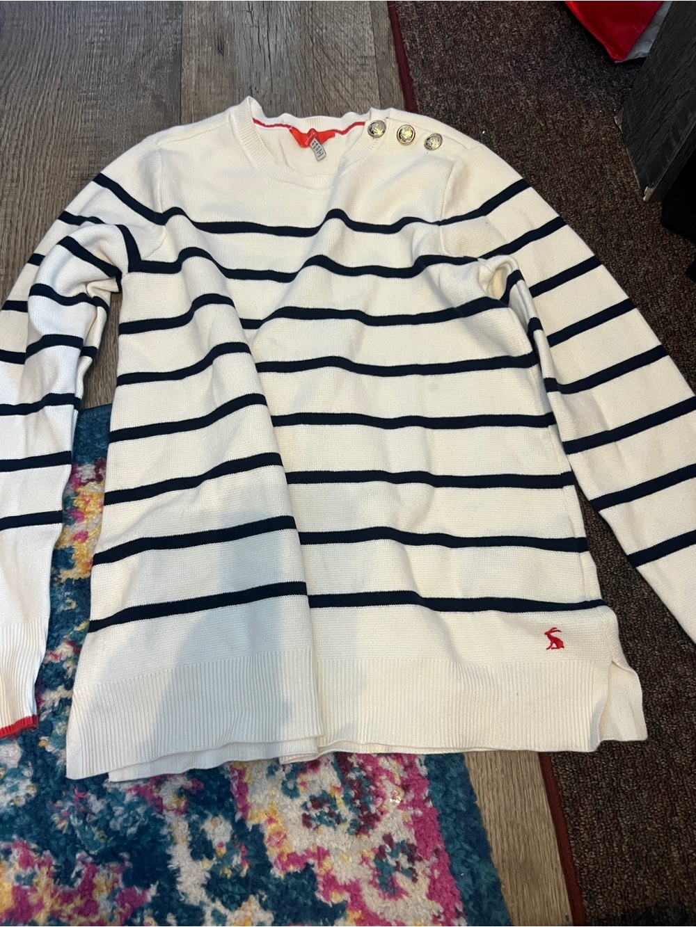 Joules striped sweater size 4